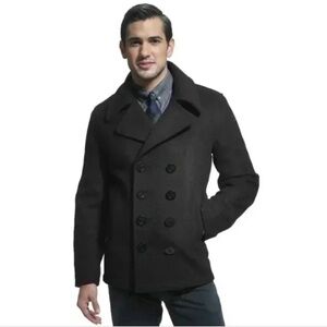 Spiewak Men's Black Peacoat